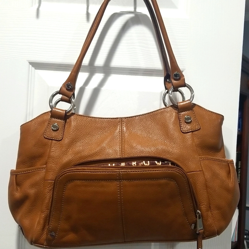 Tignanello purse, 16" w x 9". Beautiful Carmel color.